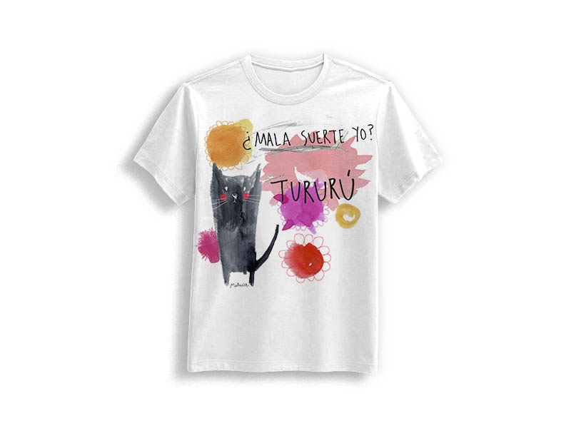 Camiseta "Gato negro" infantil