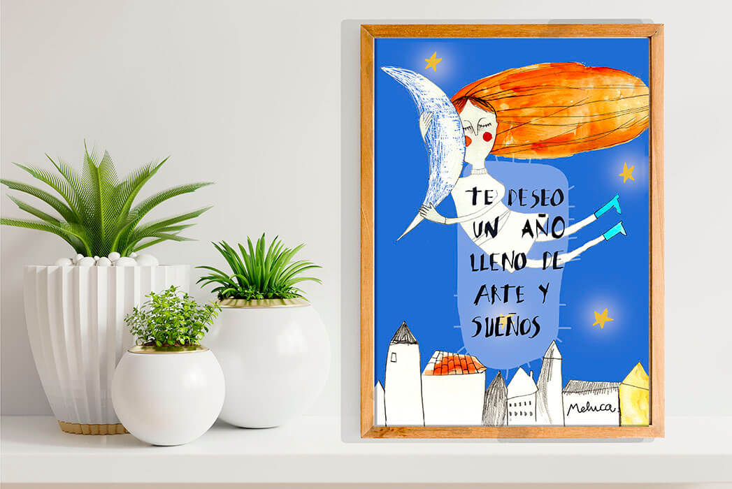 Postal de Navidad "Arte y Sue&ntilde;os"