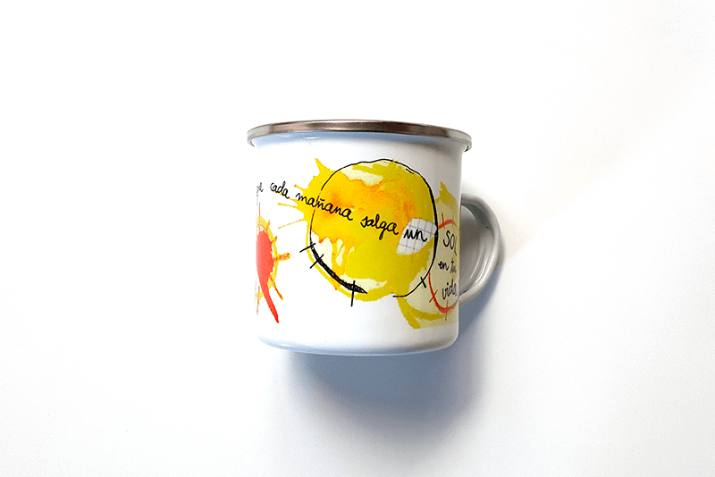 Taza met&aacute;lica "Sol" - Imagen 3